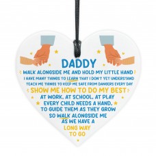 Gift For Daddy From Daughter Son Thank You Gift Acrylic Heart