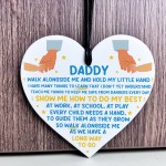 Gift For Daddy From Daughter Son Thank You Gift Acrylic Heart