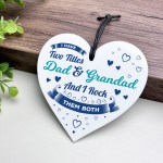 Funny Gift For Dad And Grandad Acrylic Heart Thank You Gift
