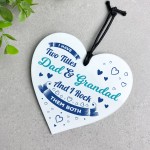 Funny Gift For Dad And Grandad Acrylic Heart Thank You Gift