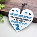Funny Grandad Gifts Grandadsaurus Plaque From Granddaughter