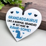 Funny Grandad Gifts Grandadsaurus Plaque From Granddaughter