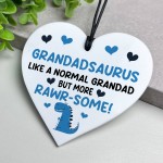 Funny Grandad Gifts Grandadsaurus Plaque From Granddaughter
