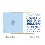 Card For Dad For Fathers Day DAD IN A MILLION Card With Envelope