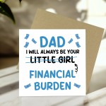 Funny Joke Card For Dad For Fathers Day From Daughter