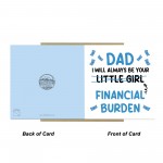 Funny Joke Card For Dad For Fathers Day From Daughter