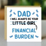 Funny Joke Card For Dad For Fathers Day From Daughter
