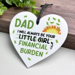Funny Dad Gift From Daughter Daddys Little Girl Plaque Funny