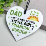 Funny Dad Gift From Daughter Daddys Little Girl Plaque Funny