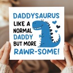Fathers Day Card For Daddy With Kraft Envelope Rawrsome Card