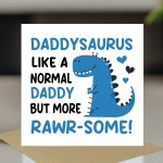 Fathers Day Card For Daddy With Kraft Envelope Rawrsome Card