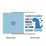 Fathers Day Card For Daddy With Kraft Envelope Rawrsome Card