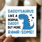 Fathers Day Card For Daddy With Kraft Envelope Rawrsome Card