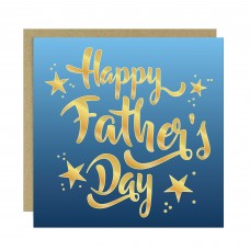 Card For Dad For Fathers Day With Envelope Included Gold Stars
