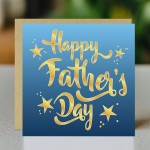Card For Dad For Fathers Day With Envelope Included Gold Stars