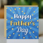 Dad Card For Fathers Day With Envelope Included Gold Stars