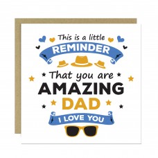 Dad Card For Fathers Day With Envelope Included Birthday Card
