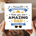 Dad Card For Fathers Day With Envelope Included Birthday Card