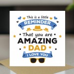 Dad Card For Fathers Day With Envelope Included Birthday Card