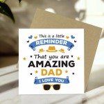 Dad Card For Fathers Day With Envelope Included Birthday Card