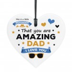 Gift For Dad For Fathers Day Birthday Amazing Dad Plaque Gift