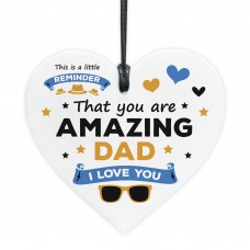 Gift For Dad For Fathers Day Birthday Amazing Dad Plaque Gift
