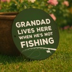 Fishing Gift Hanging Fishing Sign For Man Cave Garage Funny Gift