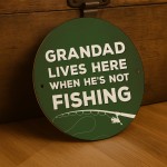 Fishing Gift Hanging Fishing Sign For Man Cave Garage Funny Gift
