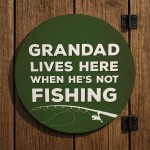 Fishing Gift Hanging Fishing Sign For Man Cave Garage Funny Gift