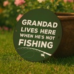 Fishing Gift Hanging Fishing Sign For Man Cave Garage Funny Gift