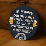 Motorcycle Gift Hanging Motorbike Sign For Man Cave Garage Gift