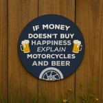 Motorcycle Gift Hanging Motorbike Sign For Man Cave Garage Gift