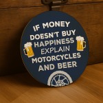 Motorcycle Gift Hanging Motorbike Sign For Man Cave Garage Gift