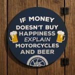 Motorcycle Gift Hanging Motorbike Sign For Man Cave Garage Gift
