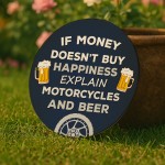 Motorcycle Gift Hanging Motorbike Sign For Man Cave Garage Gift