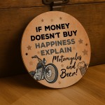 Motorcycle Enthusiast Gift Hanging Motorbike Sign For Man Cave