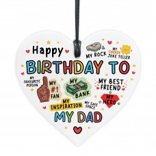 Birthday Gift For Dad Acrylic Heart Gift For Birthday