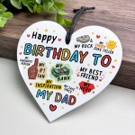 Birthday Gift For Dad Acrylic Heart Gift For Birthday