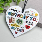 Birthday Gift For Dad Acrylic Heart Gift For Birthday