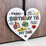 Birthday Gift For Dad Acrylic Heart Gift For Birthday