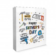 Cute Gift For Dad For Fathers Day Best Daddy Gift Brick Block