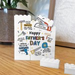Cute Gift For Dad For Fathers Day Best Daddy Gift Brick Block