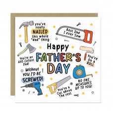 Happy Fathers Day Card Novelty Tool Pun Card For Dad Father's