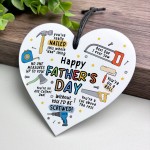 Funny Gift For Dad For Fathers Day Heart Nailed Being A Dad