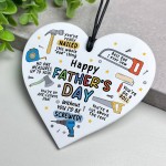 Funny Gift For Dad For Fathers Day Heart Nailed Being A Dad