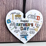Funny Gift For Dad For Fathers Day Heart Nailed Being A Dad