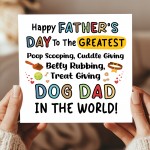 Happy Fathers Day Card From The Dog Funny Card For Him