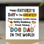 Happy Fathers Day Card From The Dog Funny Card For Him
