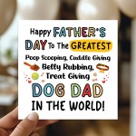 Happy Fathers Day Card From The Dog Funny Card For Him