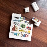 Gift For Dad For Fathers Day Dad Building Block Dad Plaque Gift 
